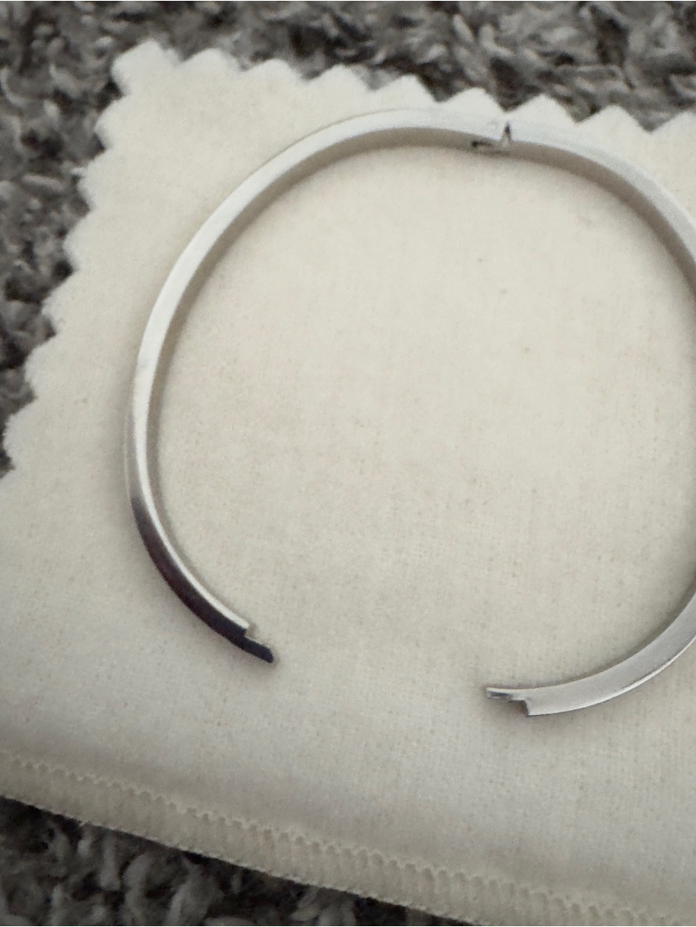 Simple Silver Cuff Bracelet